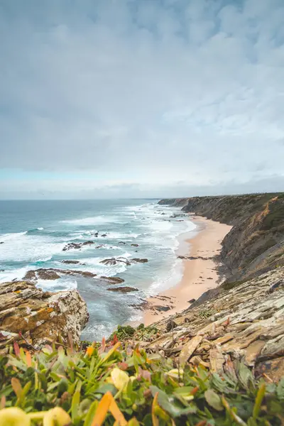 Praia Carreagem Famosa Sudoeste Portugal Perto Cidade Aljezur Região Odemira — Fotografia de Stock