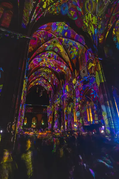 13.11.2023 - Hollanda, Eindhoven 'a karşı Glow festivali. Şehrin sokaklarında hafif sanat festivali. Benzersiz sanat eserleriyle harika bir ışık gösterisi..
