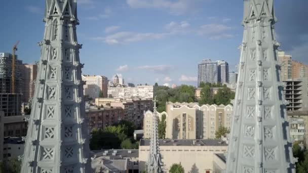 Аверіал Церква Святого Миколая Київ Католицька Церква Святого Миколая Висоти — стокове відео