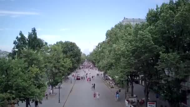 Luchtfoto Drone Cinematic Shot Van Het Historische Stadscentrum Odessa Oekraïne — Stockvideo