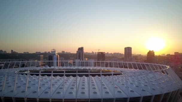 Kiev Olympic Stadium World Cup Ukraine Croatia Cityscape Time Day — Video Stock