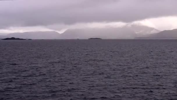 Giro Sul Famoso Fiordo Geiranger Norvegia Vista Cruising Ferry Norwegian — Video Stock