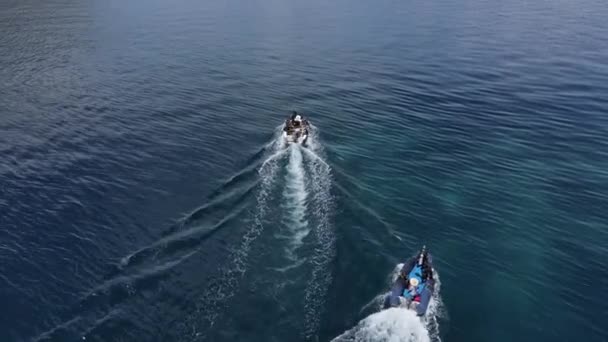 Сцена Традиционного Рыбака Длинным Хвостом Острове Пхитак Юге Таиланда Съемка — стоковое видео
