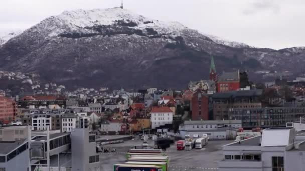 Prachtige Natuur Noorwegen Natuurlijk Landschap Cruise Langs Pittoreske Fjord Noorwegen — Stockvideo