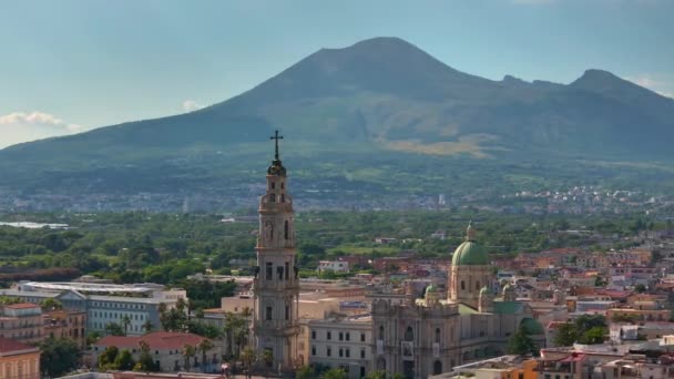 Pompei Deki Bartolo Meydanı Ndaki Kilise Pompei Deki Kutsal Bakire — Stok video