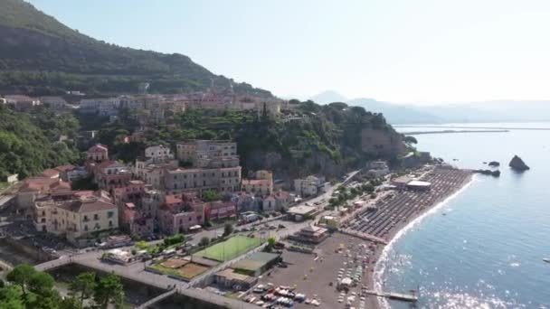 Uma Vista Incrível Bela Égua Vietri Sul Costa Amalfi Itália — Vídeo de Stock