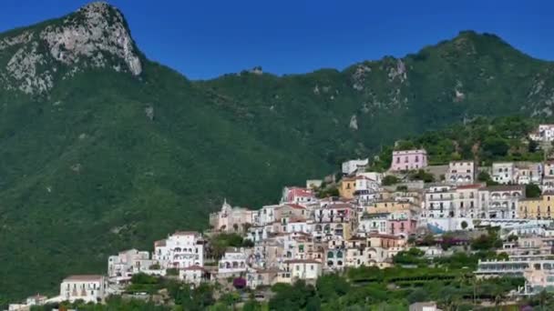 Niesamowity Widok Piękną Klacz Vietri Sul Wybrzeżu Amalfi Włoszech Filmowane — Wideo stockowe