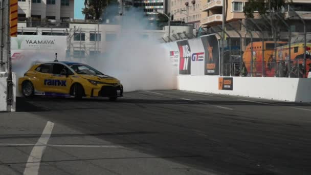 Long Beach California Сша Квітня 2023 Року Формула Drift Святкує — стокове відео