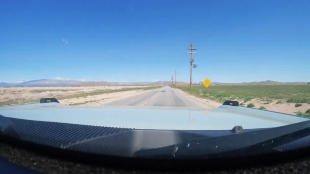 America Road Trip Driving Historic Route Usa View Car Window — Stock Video