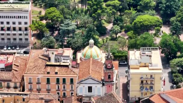 Panoramatický Výhled Salerno Itálie Amalfitana Italská Pobřežní Silnice Provincii Salerno — Stock video