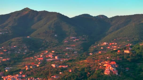 Amalfiküste Bei Sonnenaufgang Italienische Küste Der Nähe Von Neapel Städte — Stockvideo