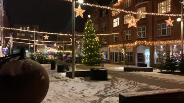 Dicembre 2023 Nella Storget Nel Centro Copenaghen Copenaghen Decorata Vacanze — Video Stock