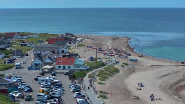 Klitmoller Smooth Waves Magical Sandy Beach Fabulous Blue Water Danemark — Video