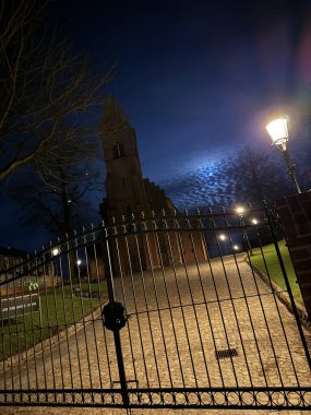 Danimarka 'nın ortasında Viborg antik katedrali, Danimarka Vium Kilisesi, Viborg, Danimarka 