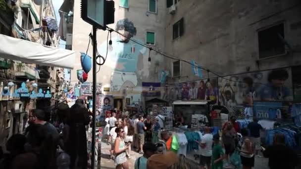 Nápoles Italia Mayo 2023 Una Calle Centro Histórico Nápoles Italia — Vídeos de Stock