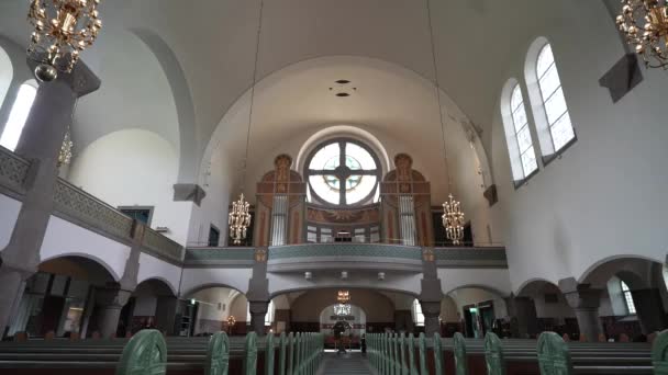 예테보리 스웨덴 2018년 21일 스웨덴 예테보리의 Vasa Church Vasakyrkan Gothenburg — 비디오