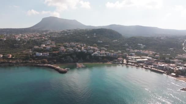 Kréta Görögország Légi Drónlövés Falassarna Strand Chania Elafonisi Lagúna Falassarna — Stock videók