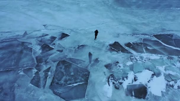 Kunstschaatsen Arctisch Natuurlandschap Unesco World Heritage Site Wereld Van Ijs — Stockvideo