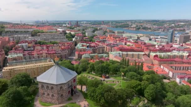 고텐부르크 스웨덴 2023 Skansen Kronan Skansen Kronan 스웨덴에 위치한 도시를 — 비디오