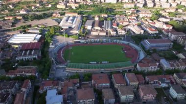 Salerno, İtalya 'nın Panoramik Manzarası (İtalyanca: 