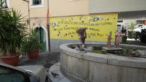 살레르노 이탈리아 2023년 10월 21일 살레르노의 마을의 살레르노는 소렌토 해안의 — 비디오