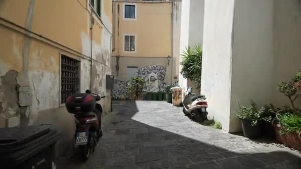 Salerno Italy Oktober 2023 Pemandangan Kota Jalanan Salerno Salerno Adalah — Stok Video