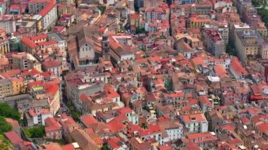 Salerno, İtalya 'nın Panoramik Manzarası (İtalyanca: 
