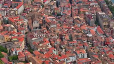 Salerno, İtalya 'nın Panoramik Manzarası (İtalyanca: 