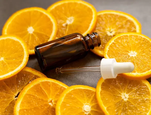 Stock image facial serum with vitamin C, package