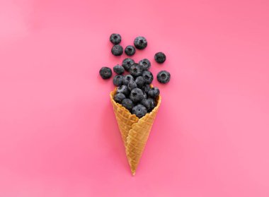 Waffle külahında yabanmersini