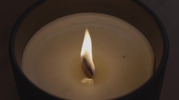 Candle Flame Blown Out — Stock Video