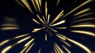 Çizgi şekli Neon altın rengi açık mavi gökyüzü sade. Siber Gelecek Hızı Yakınlaştırma Grafiği. Arkaplan ışını bulanıklığı. Soyut Işık Hızlı Gece Arkaplanı. Modern Parıltı renk büyüsü 