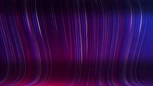 Piękna Linia Niesamowita Streszczenie Tła Kolorach Niebieskiego Fioletowego Neonu Prędkość — Wideo stockowe