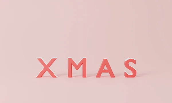 Hóesés Karácsonyi Pasztell Jelenet Xmas Szöveg Renderelés Illusztráció Karácsonyi Táj Stock Fotó