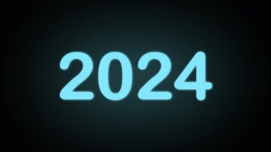 Geri sayım 2024 'e zevkli bir şekilde adım atın! Neşeli mavi neon şenliklerimize katılın. Unutulmaz bir karanlık ve mutlu yeni yıl kutlaması için.