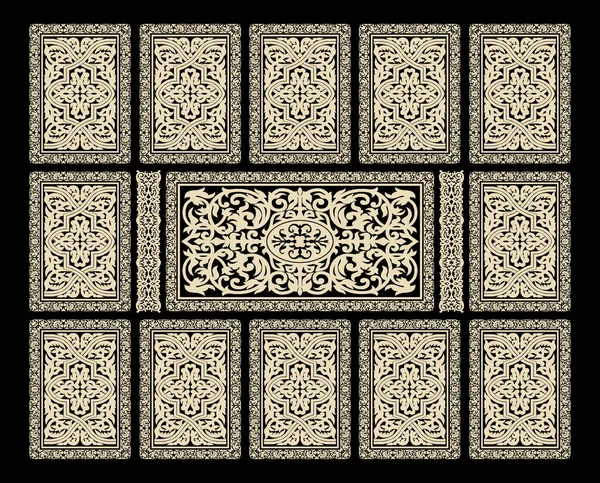 Чудова Марокканська Архітектура Текстильна Структура Безшовний Кордон Елементом Флористичного Бароко — стокове фото