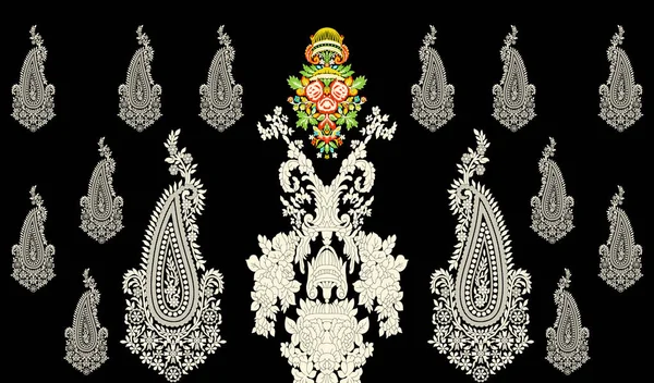 beautiful ethnic border and flowers and textile digital motifs .paisley motifs paisley design art illustration traditional design motifs .paisley motifs paisley border design.