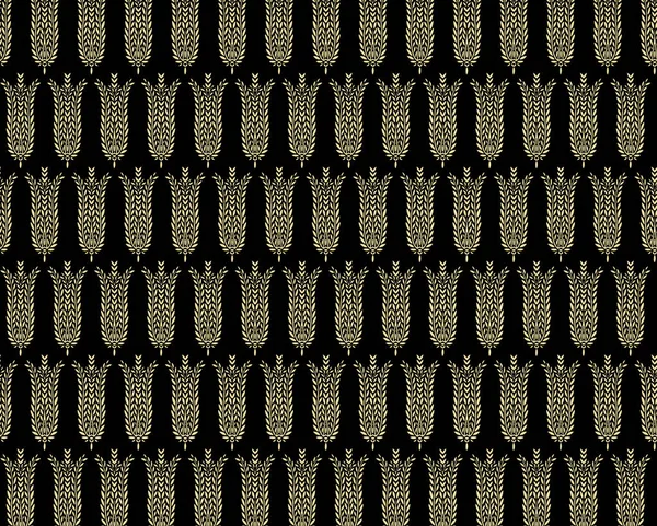 Geometrický Bezešvý Vzor Abstraktní Pozadí Květinovým Listem Geometrický Design Květinovými — Stock fotografie