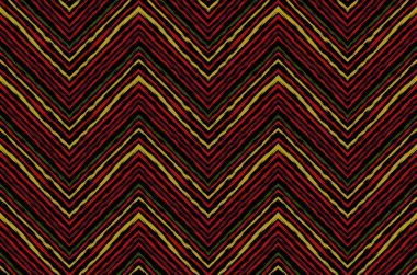 Ethnic seamless pattern. Freehand zigzag stripes print. Boho chic design background. Tribal style wallpaper. Brush wavy lines. Handdrawn geometric ornament. Chevron backdrop. Indigenous imag