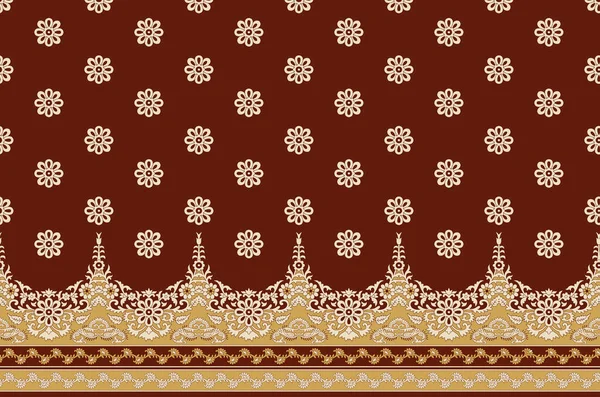 digital printing and Home decorative walpaper.this is all over fabric pattren vintage motif.Colorful vintage seamless pattern with floral and mandala elements.Hand drawn background digital prints