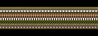 Güzel bir Barok Süslemesi geometrik etnik tarz sınır tasarımı suluboya el yapımı sanat deseni, tekrar çiçek deseni, klasik el çizimi.