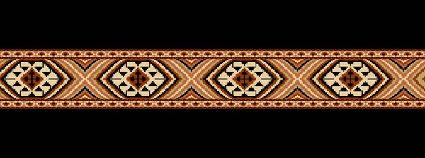 Geometriskt Mönster Orientaliskt Tyg Etnisk Stil Används För Att Dekorera — Stockfoto