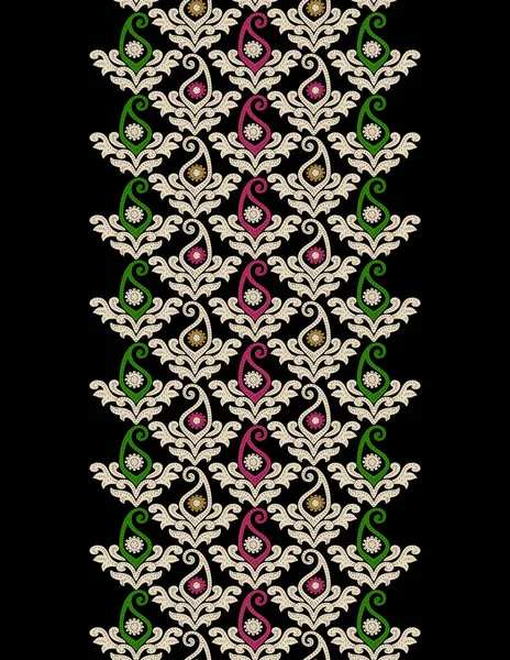 Fraktale Kunst Textildesign Abstraktes Batikmuster Illustration — Stockfoto