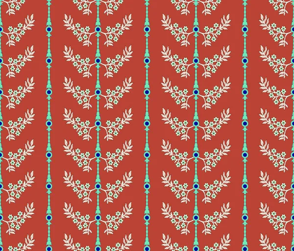 Floral Seamless Pattern Flower Poppy Background Flourish Tiled Ornamental Texture — Photo