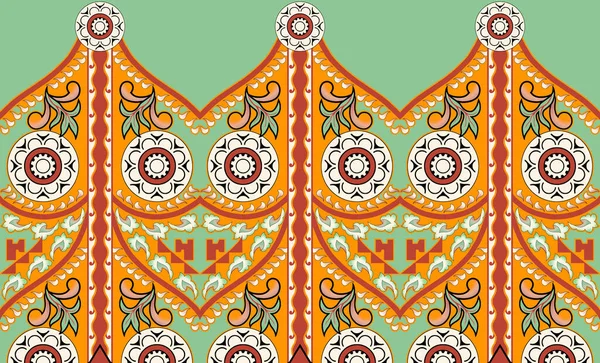 Textile Digital Design Carpet Motif Luxury Pattern Decor Border Ikat — Stockfoto