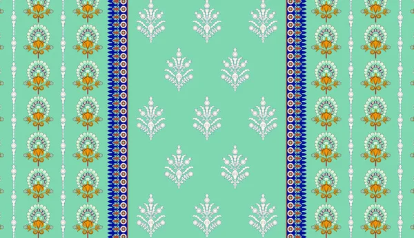 Pakistani Indian Style Pasiley Silky Pattern Dupatta Heavy Texture — Stock Photo, Image
