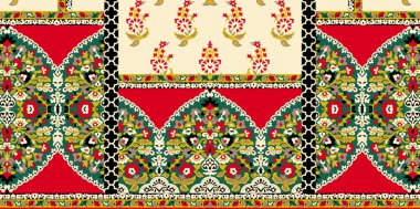 Güzel bir Barok Süslemesi Etnik stil sınır tasarımı suluboya, trend, doku, klasik el çizimi