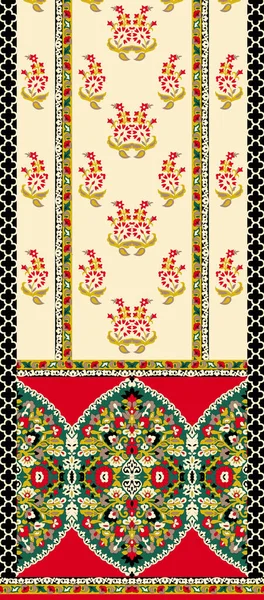 Watercolour Flower Textile Seamless Design Digital Print All Pattren Digital — Stockfoto