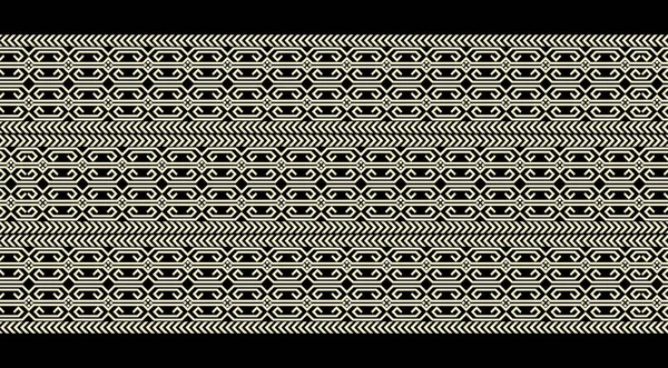 Set Cornici Geometriche Senza Cuciture Stile Greco Isolate Sfondo Bianco — Foto Stock