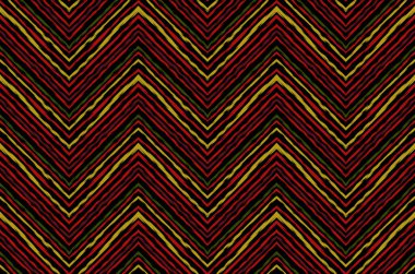Ethnic seamless pattern. Freehand zigzag stripes print. Boho chic design background. Tribal style wallpaper. Brush wavy lines. Handdrawn geometric ornament. Chevron backdrop. Indigenous imag